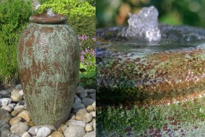 Klassischer Gartenbrunnen Krugbrunnen Antiker Gartenbrunnen für Bauerngarten Hof Park Schloss Burg